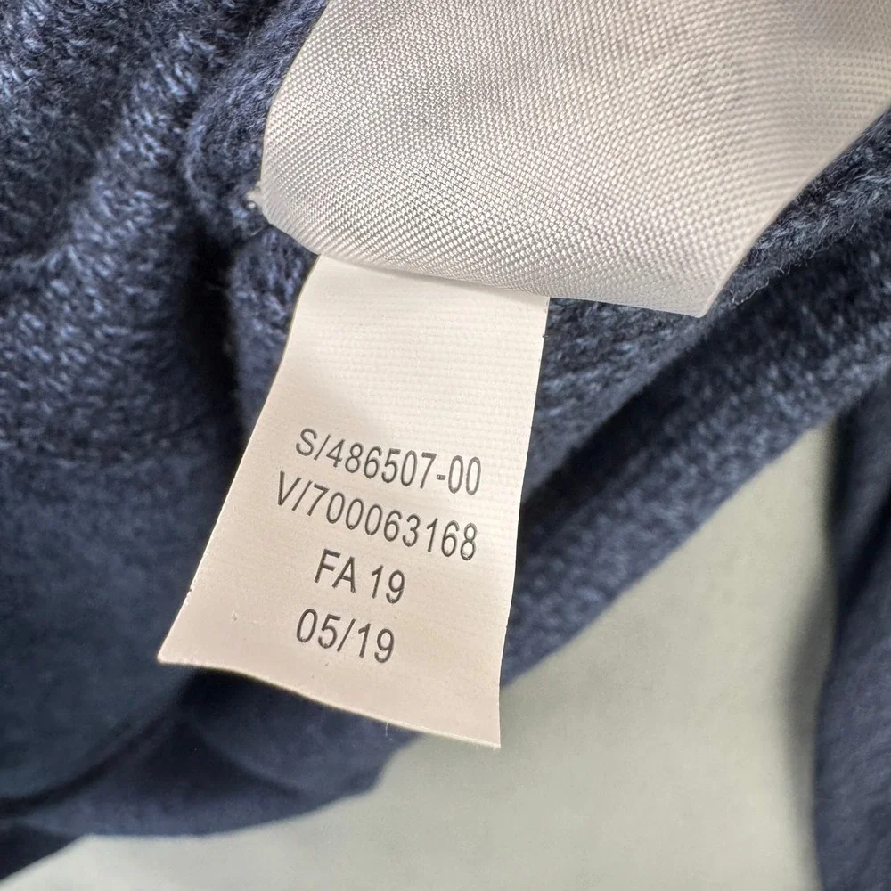 Banana Republic Mens XL Navy Blue Cotton Shawl Grandpa Cardigan Sweater